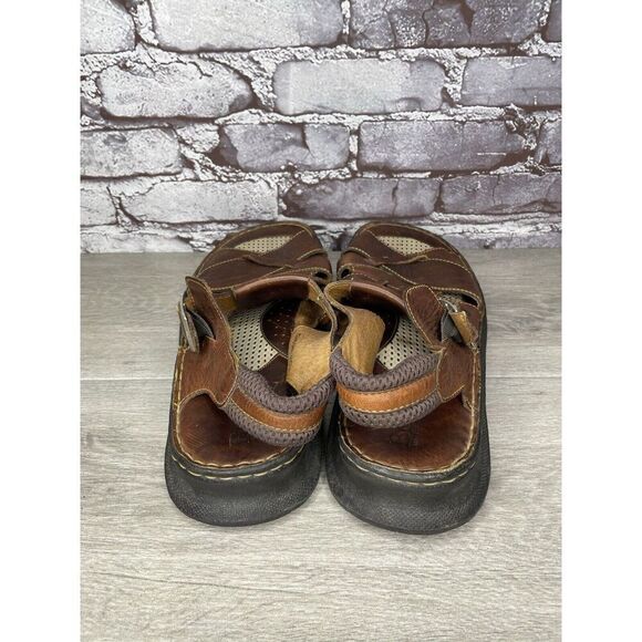 Born Brown Leather Fisherman Comfort Strap Casual Sandals Men’s Sz 46EU/12M US - Picture 3 of 16